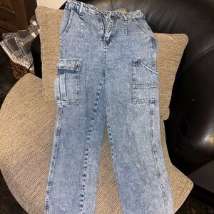 Women’s Blue Cargo Jeans